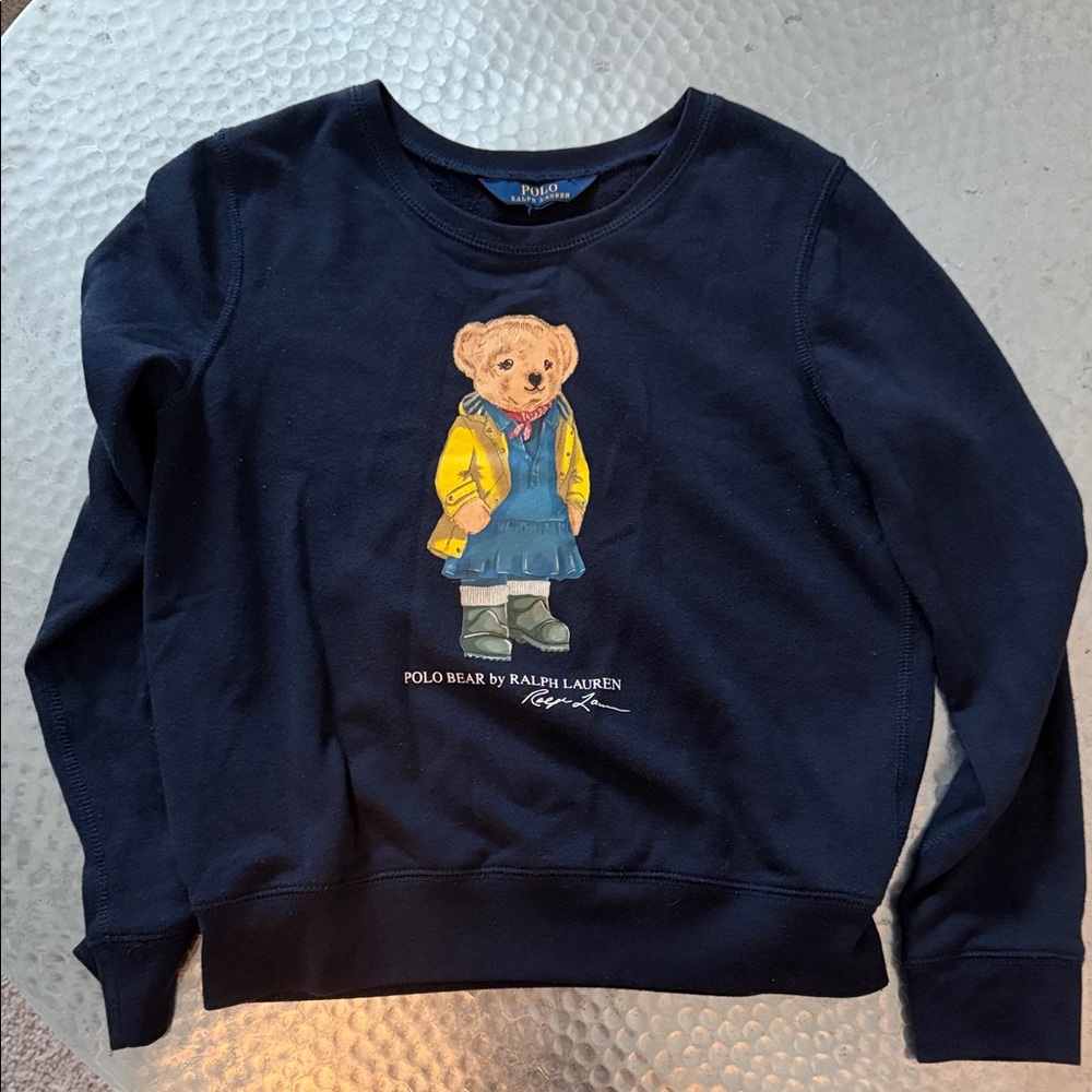 Polo by Ralph Lauren Kids Navy Sweatshirt with Bear Design